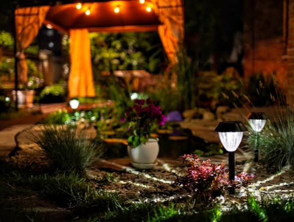 How to Use Solar Lights to Highlight Garden Features